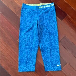 Nike Blue Patterned Track Pants